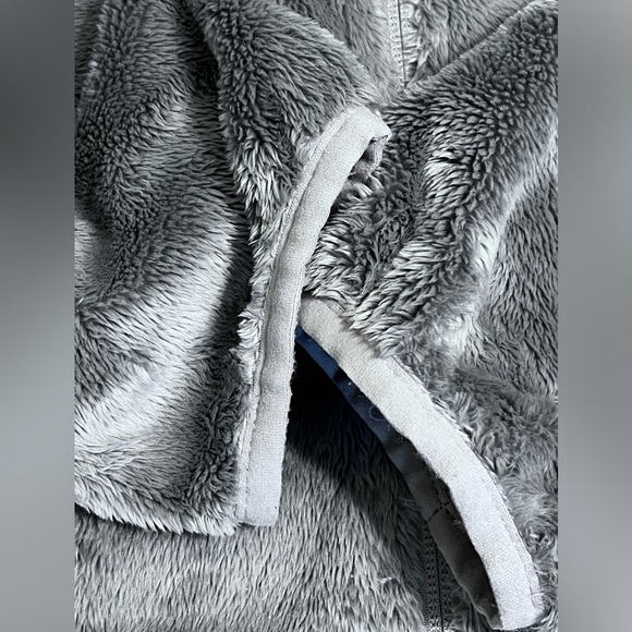 The North Face Osito Plush Meld Gray Fleece Jacket LG EUC - Picture 5 of 11